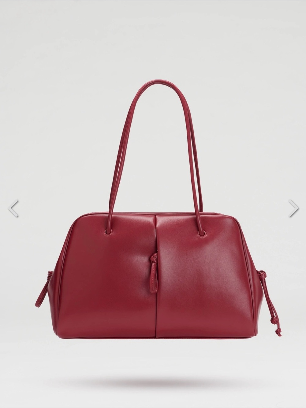 Olend Vegan Leather Brooklyn Bag in Cherry Red